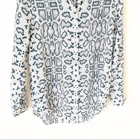 Equipment Essential Python Print Silk Shirt size small - Picture 8 of 16